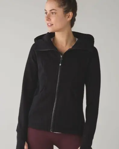 Lululemon  Scuba Pleat To Street Hoodie black size 4