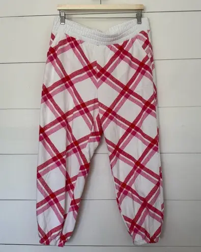 Colsie Women’s Large Pink Red Patterned Jogger Pants