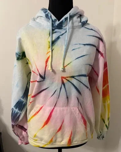 Exist Colorful Tie-Dye Hoodie sweatshirt size Small thumbnail 1