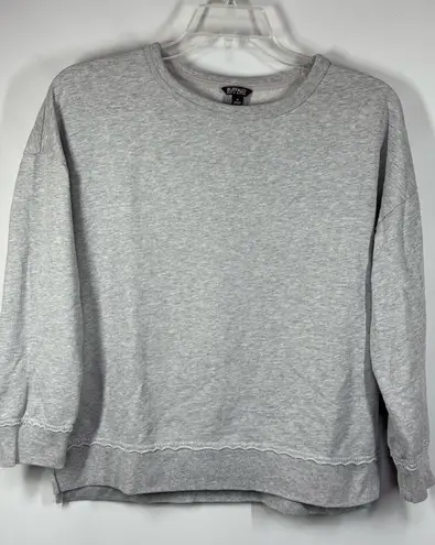 Buffalo David Bitton B15 - Women's Gray Pull On Crew Neck Sweatshirt Size Medium