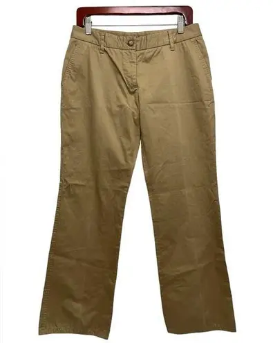 Dolce & Gabbana Flat Front Straight Leg Pants Trousers Tan Casual Size 42