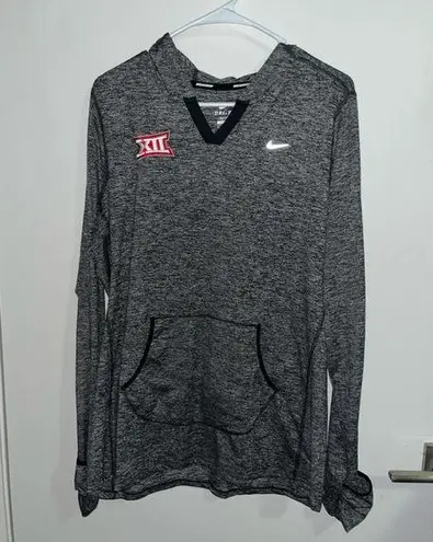 Nike Big 12 Embroidered Grey  Running Hoodie