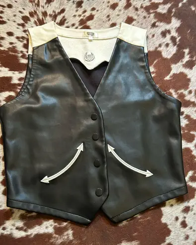 Western style vest size LG by western gringa Black
