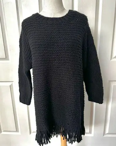 Elizabeth and James black fringe sweater/dress