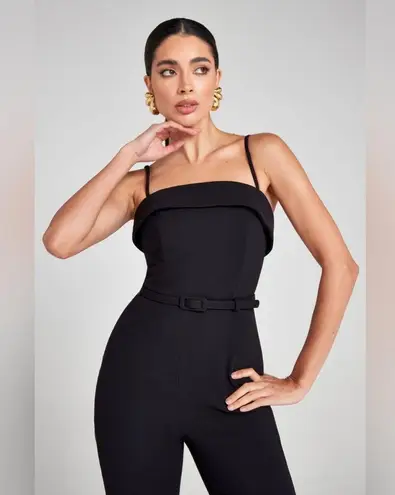 Nadine Merabi Sabrina Black Jumpsuit Size M