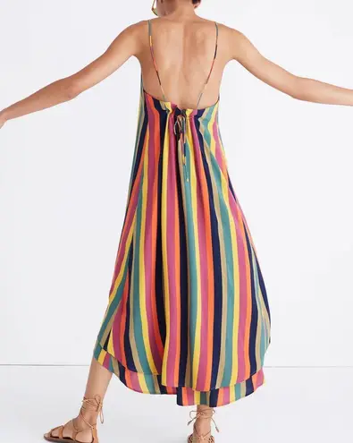 Madewell  Colorful Rainbow Striped Maxi Dress NWT Size Small Luca Coverup $85 - Image 5