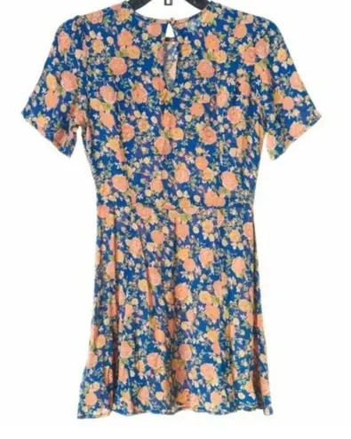 Tularosa Revolve  Dress XS Iris Floral Fit Flare Spring Vacation Trip Party Vaca