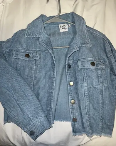 Princess Polly Blue Denim Crop Jacket