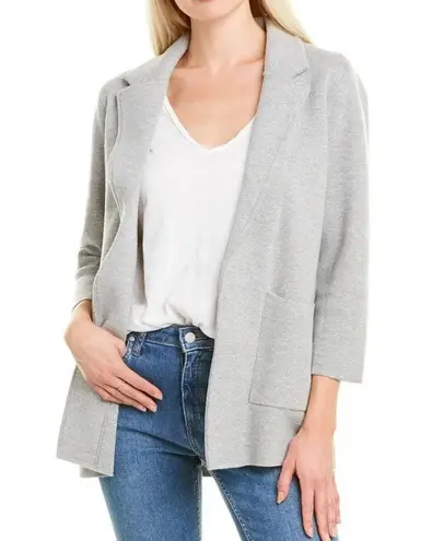 J.Crew  Merino Wool Blend Sophie open front sweater blazer cardigan navy blue