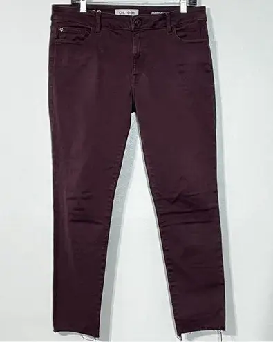 DL1961 Margaux Instasculpt Skinny Ankle Jeans Frayed Hem