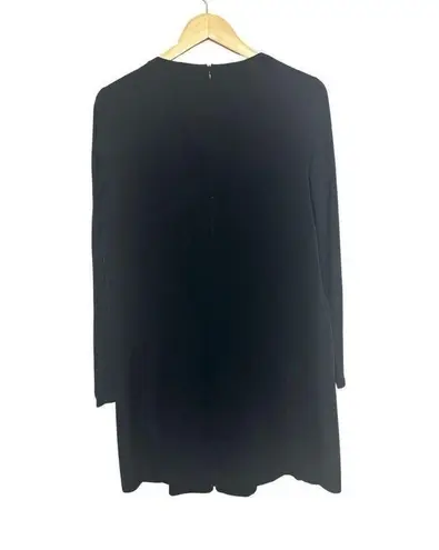 Maison Scotch Dress Jolie Vagabonde Mixed Media Black Knit Top Pockets Sz 2