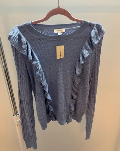 On 34th Pointelle Ruffle