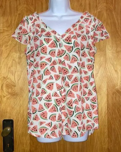 Maeve Anthropologie Picnic Days Watermelon Top - Size 4