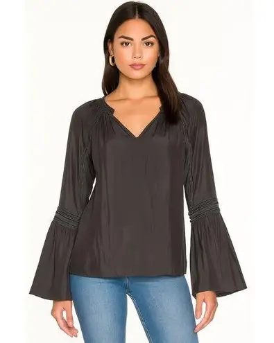 Ramy Brook Black Flared Sleeve Blouse Size S