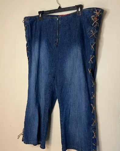 Zana Di Y2K vintage Lace Up Side Jeans