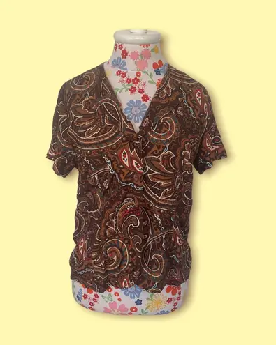 Villager 70s Paisley Button-Down