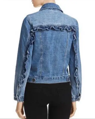 Sunset&Spring Sunset+Spring 100% Cotton Ruffled Denim Jacket