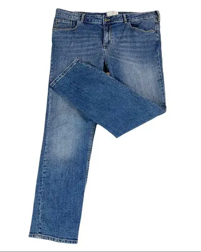 Fat Face Denim 10" Mid Rise Women's Jeans Blue Westbury Slim Light Blue Wash 12