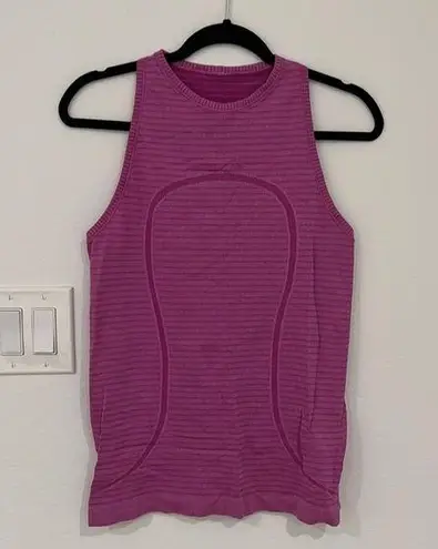 Lululemon Magenta High Neck race tank