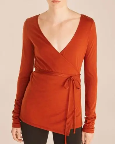 Rebecca Taylor red wrap top NEW