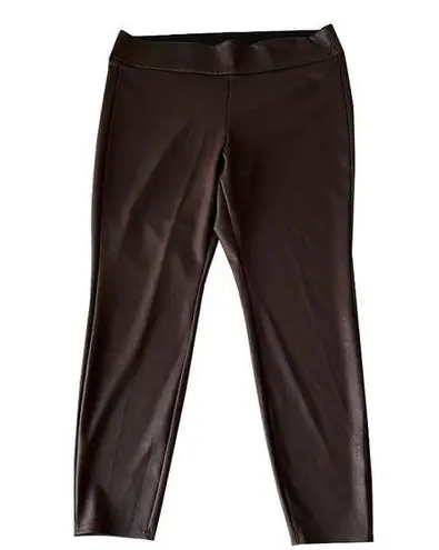 Lane Bryant  Brown Pull On Leather Look‎ High Rise Legging Pant