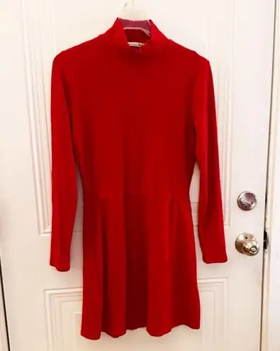 Reformation  Sammi Ribbed Mock Neck Mini Dress XL