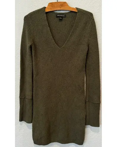 Something Navy Fitted Ribbed Mini Tunic Sweater Dress Size XS