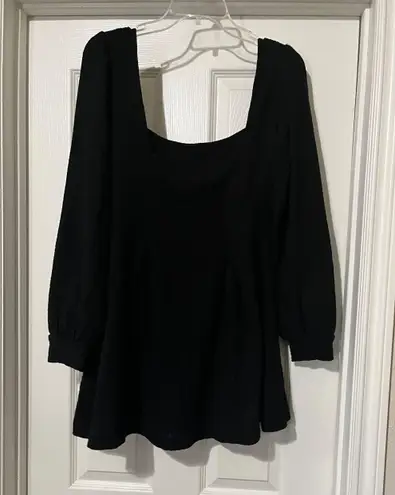 Free People NWOT  black mini dress.