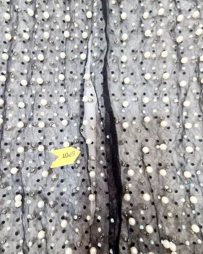 Beach Bunny Champagne Nights Mesh Dress in Black Small