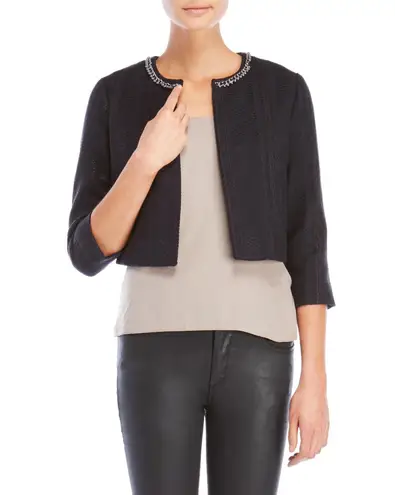 Karl Lagerfeld Paris Tweed Blazer Jacket