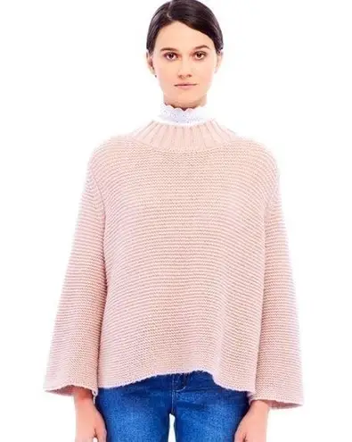 Rebecca Taylor LA VIE BY XS Pale Pink Cropped Boxy Sweater