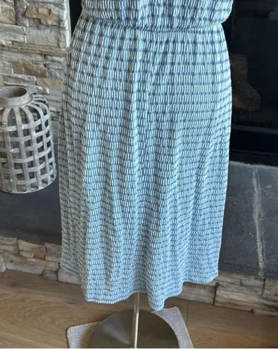 Caution to the Wind  Blue Wrap Midi Dress