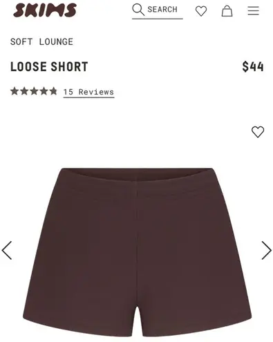 SKIMS SOFT LOUNGE LOOSE SHORTS 'PHOENIX'