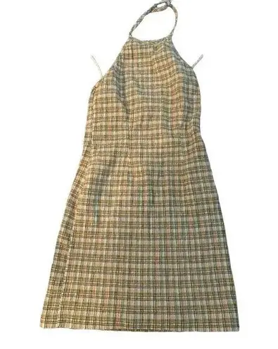 Y2k plaid baddie halter mini Size undefined