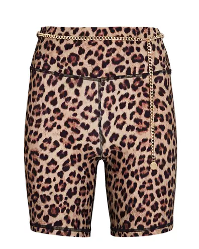 We Wore What Leopard Chain Biker Shorts