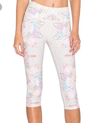 Mara Hoffman Active Revolve Cropped Legging in Eos Stone Womens XS