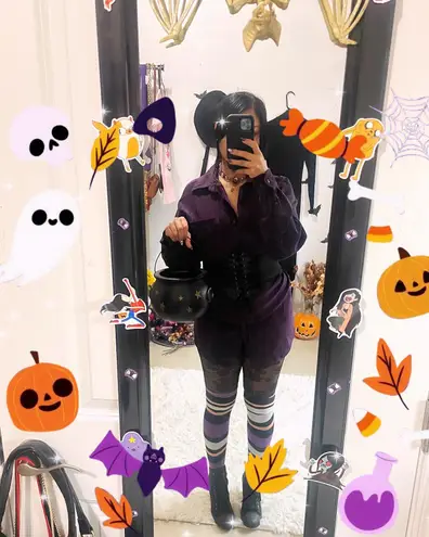 Bill Blass Vtg 90s jeans purple button down long sleeve top