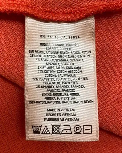 HD in Paris Orange Ardmore Cross Pleat Dress 8