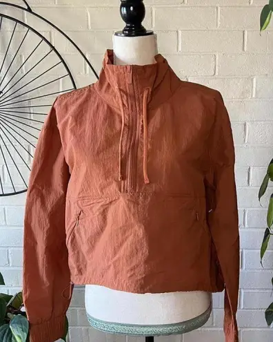 Fxl FLX Cinnamon Rose Half Zip Woven Crop Jacket