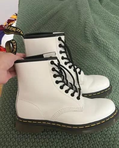 Dr. Martens Doc Martens 1460 Smooth White Boots