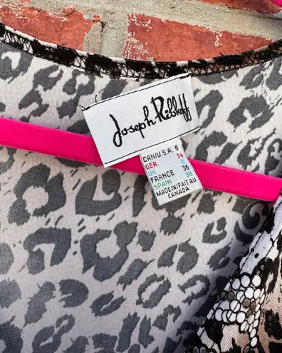 Joseph Ribkoff mixed print faux wrap dress Size 6