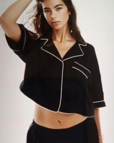 Jason Wu  Womens Pajama Top Short Sleeve Size Small thumbnail 2