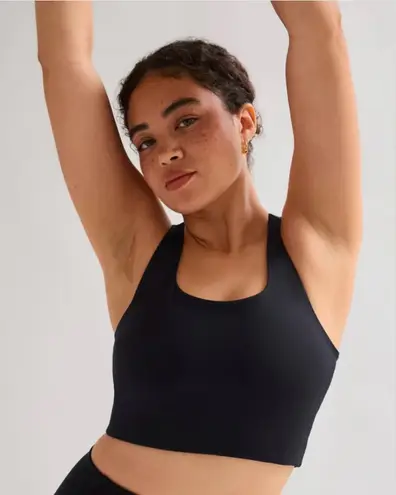 Girlfriend Collective Black Racerback Sports Bra Crop Top Size S & M NWT