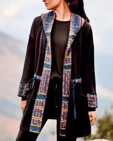 Johnny Was Tia Heavily Embroidered Anorak Hooded Coat NWT (extremely oversized)