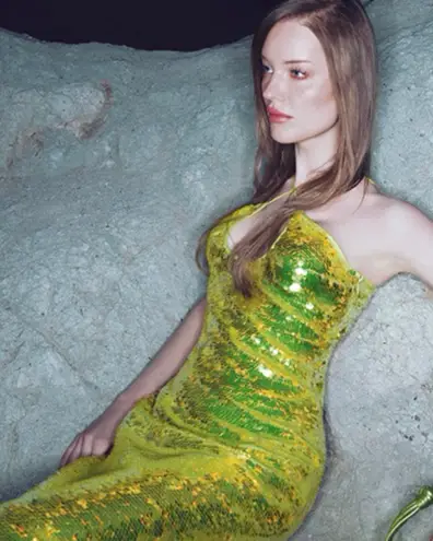 Cult Gaia Lily sequin maxi dress in acid fern size S small NWOT