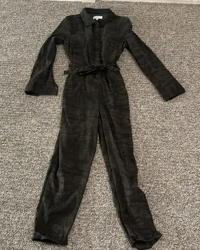 Level99 Marlow Camo Flight Jumpsuit Sz M Black Size M