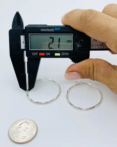 925 Sterling Silver Hoop Earrings