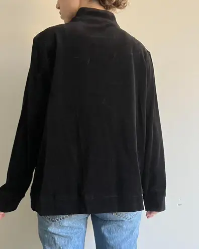 Chico's Black  Velour Jacket Size 3