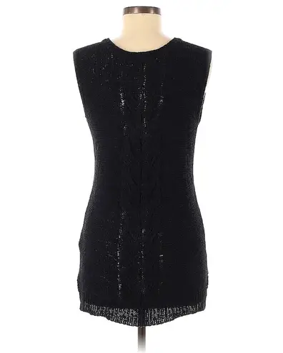 Cyrus Black Grunge Pullover Sleeveless Sweater