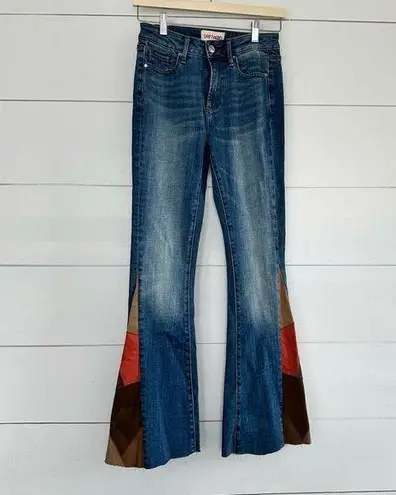 Driftwood Women’s 24 Farrah Flare Jeans Patchwork